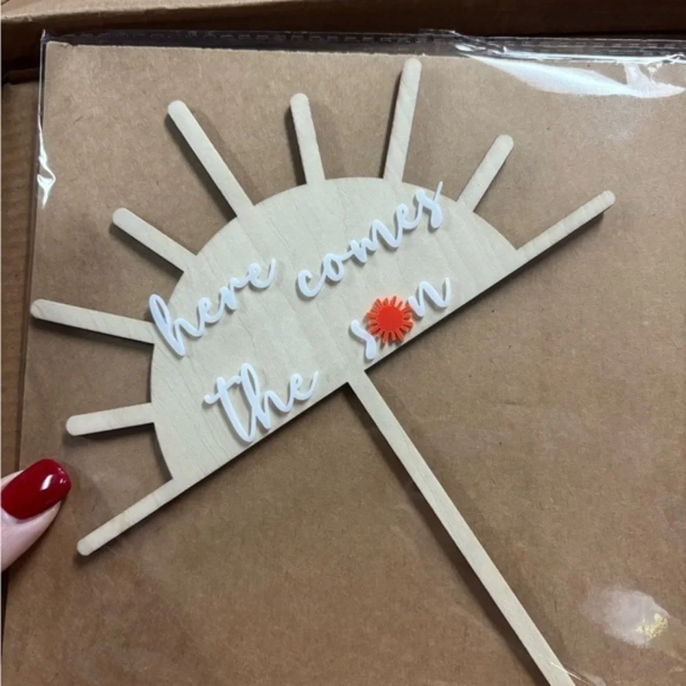 “Here comes the Sun!” Cake topper